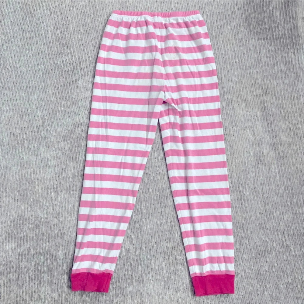 Gymboree Pink Bunny Pajama Set Size 8 Long Sleeve Striped‎ Cotton PJs